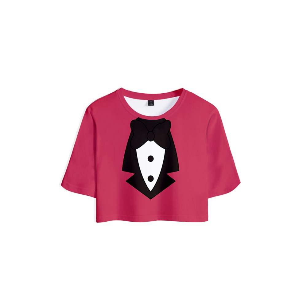 Hazbin Hotel Charlie Morningstar T-shirt and Shorts Kit Suit Cosplay Costume Halloween Carnival Outfit