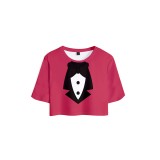 Hazbin Hotel Charlie Morningstar T-shirt and Shorts Kit Suit Cosplay Costume Halloween Carnival Outfit