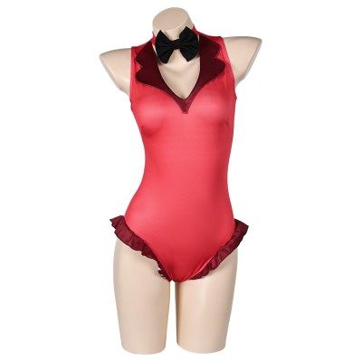 Hazbin Hotel Charlie Morningstar Red One Piece Swimsuit Suit Original Design Cosplay Costume Halloween Carnival Outfit