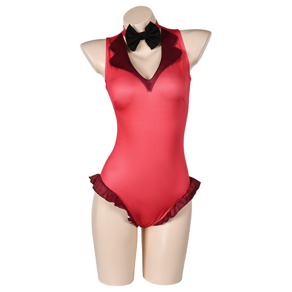 Hazbin Hotel Charlie Morningstar Red One Piece Swimsuit Suit Original Design Cosplay Costume Halloween Carnival Outfit