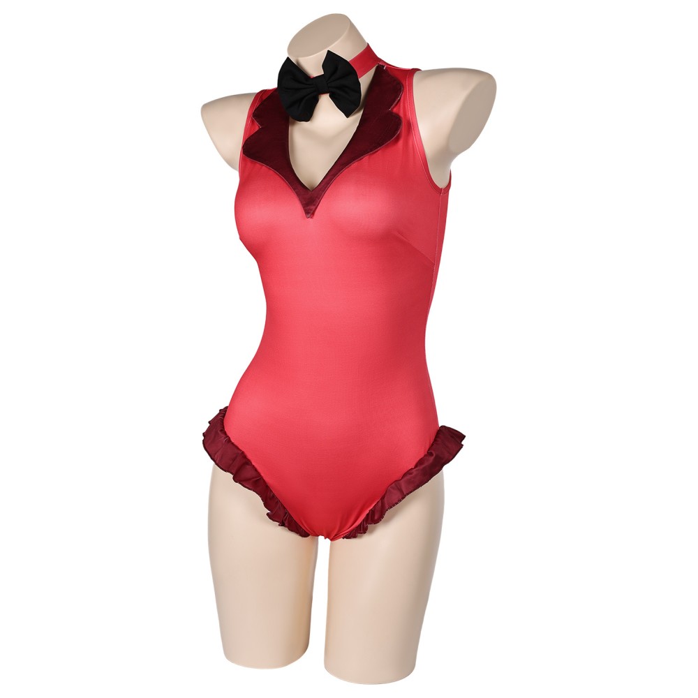 Hazbin Hotel Charlie Morningstar Red One Piece Swimsuit Suit Original Design Cosplay Costume Halloween Carnival Outfit