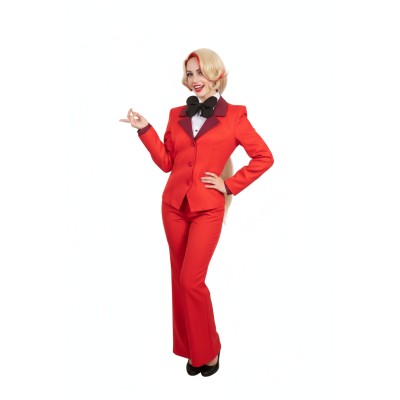 Hazbin Hotel Charlie Morningstar Suit Cosplay Costume Halloween Carnival Outfit