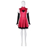 Hazbin Hotel Charlie Morningstar Full Demon Red Dress Combat Suit Cosplay Costume Halloween Carnival Outfit