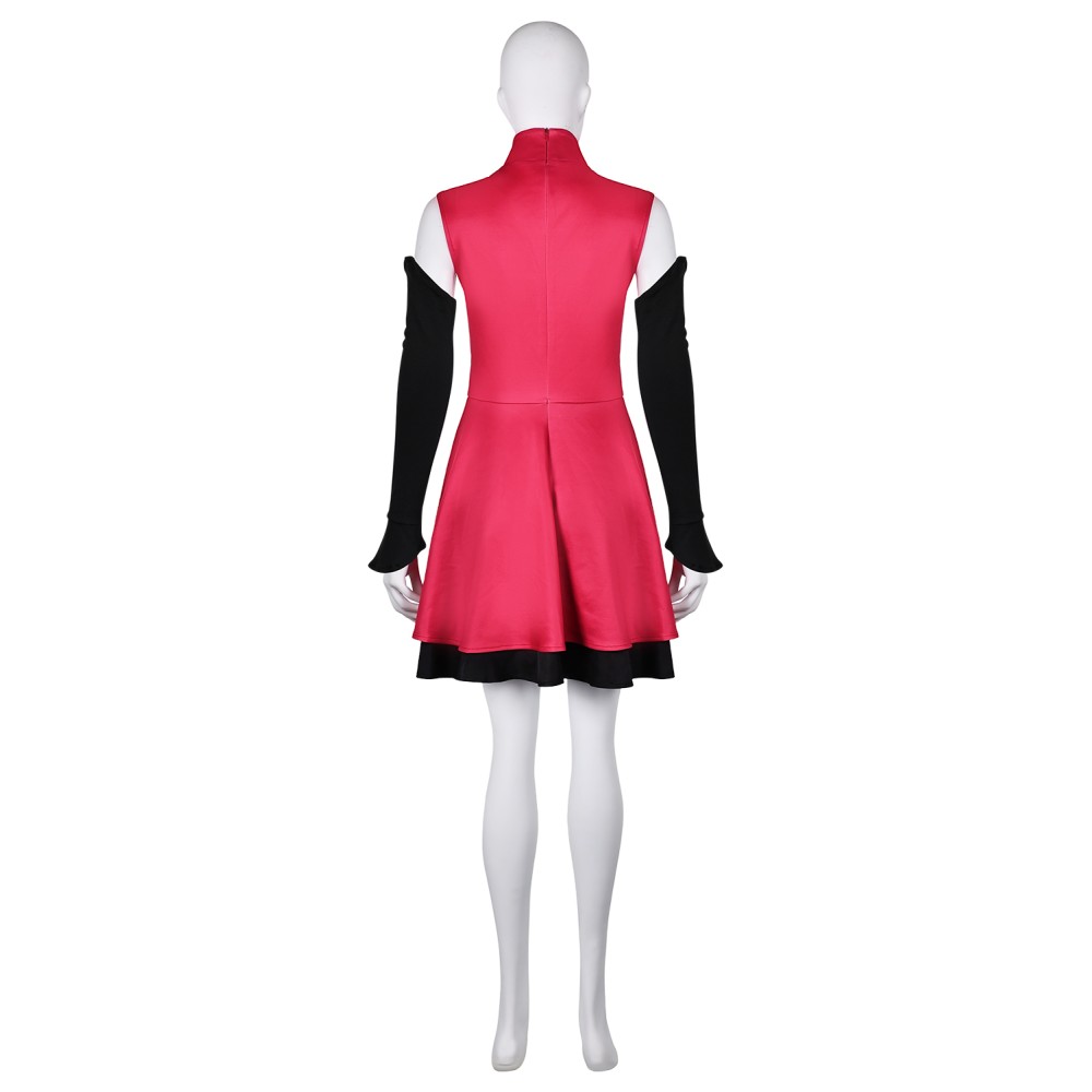Hazbin Hotel Charlie Morningstar Full Demon Red Dress Combat Suit Cosplay Costume Halloween Carnival Outfit