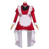 Hazbin Hotel Charlie Morningstar Maid and Butler Cafe Maiden Dress Party Cosplay Costume Halloween Carnival