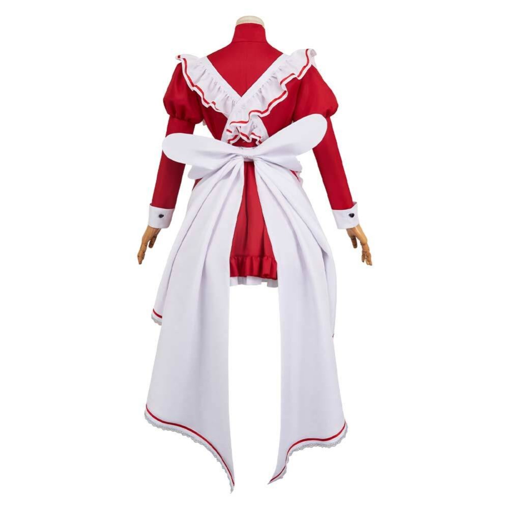 Hazbin Hotel Charlie Morningstar Maid and Butler Cafe Maiden Dress Party Cosplay Costume Halloween Carnival