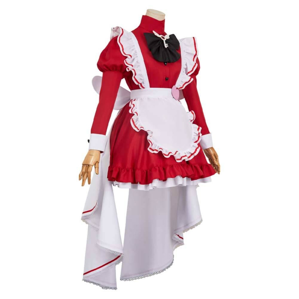 Hazbin Hotel Charlie Morningstar Maid and Butler Cafe Maiden Dress Party Cosplay Costume Halloween Carnival