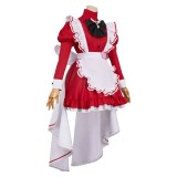 Hazbin Hotel Charlie Morningstar Maid and Butler Cafe Maiden Dress Party Cosplay Costume Halloween Carnival