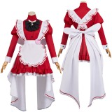 Hazbin Hotel Charlie Morningstar Maid and Butler Cafe Maiden Dress Party Cosplay Costume Halloween Carnival