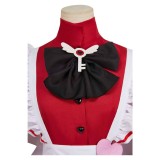 Hazbin Hotel Charlie Morningstar Maid and Butler Cafe Maiden Dress Party Cosplay Costume Halloween Carnival