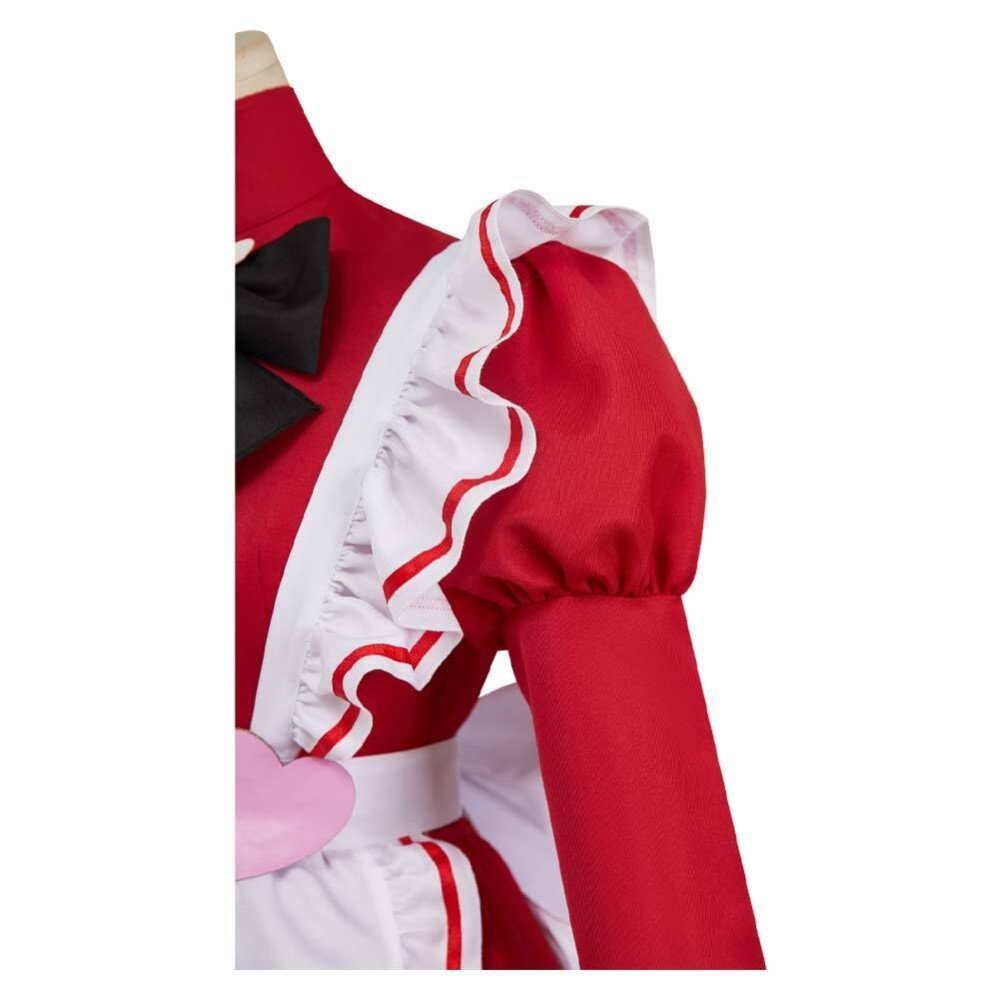 Hazbin Hotel Charlie Morningstar Maid and Butler Cafe Maiden Dress Party Cosplay Costume Halloween Carnival