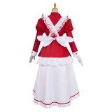 Hazbin Hotel Carmilla Carmine Maid and Butler Cafe Maiden Dress Set Party Cosplay Costume Halloween Carnival