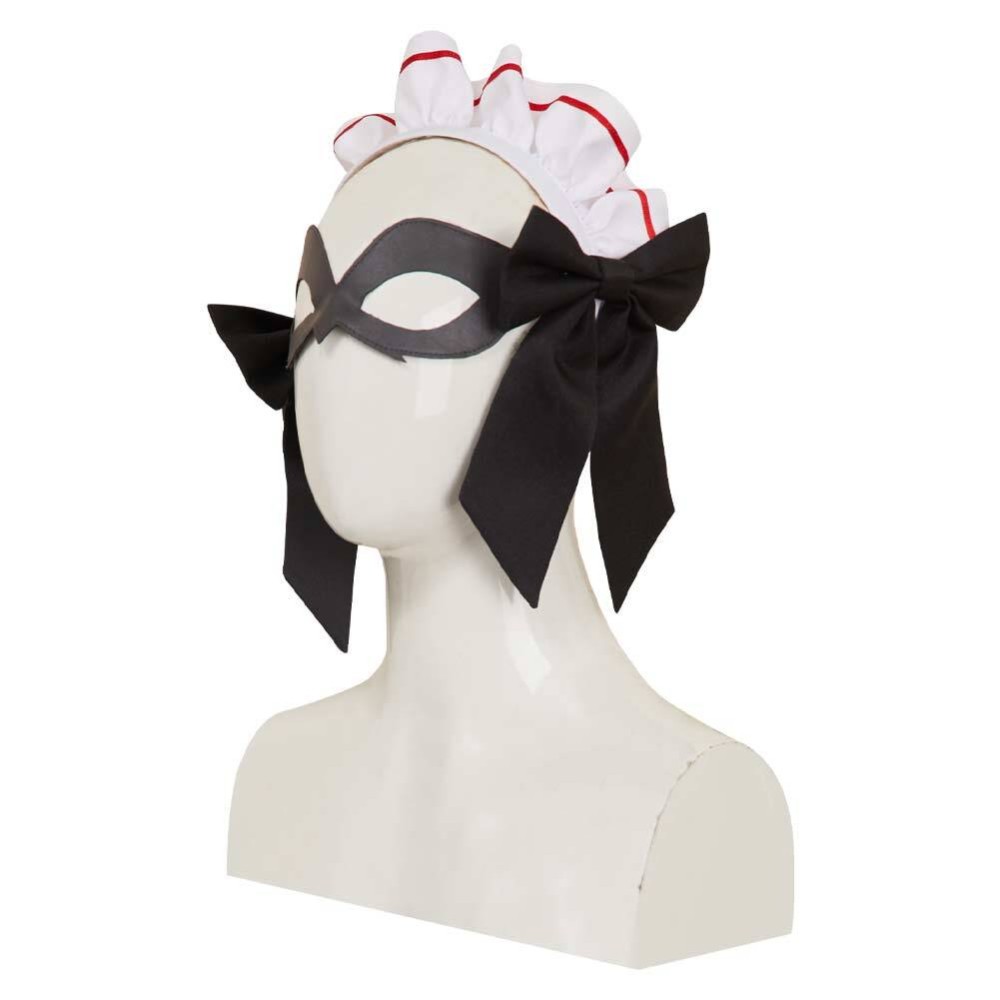 Hazbin Hotel Carmilla Carmine Maid and Butler Cafe Maiden Dress Set Party Cosplay Costume Halloween Carnival