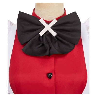 Hazbin Hotel Carmilla Carmine Maid and Butler Cafe Maiden Dress Set Party Cosplay Costume Halloween Carnival