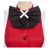 Hazbin Hotel Carmilla Carmine Maid and Butler Cafe Maiden Dress Set Party Cosplay Costume Halloween Carnival