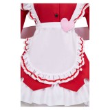 Hazbin Hotel Carmilla Carmine Maid and Butler Cafe Maiden Dress Set Party Cosplay Costume Halloween Carnival