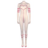 Hazbin Hotel Angel Dust Pink Jumpsuit Bodysuit Suit Cosplay Costume Halloween Carnival Outfit