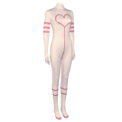 Hazbin Hotel Angel Dust Pink Jumpsuit Bodysuit Suit Cosplay Costume Halloween Carnival Outfit