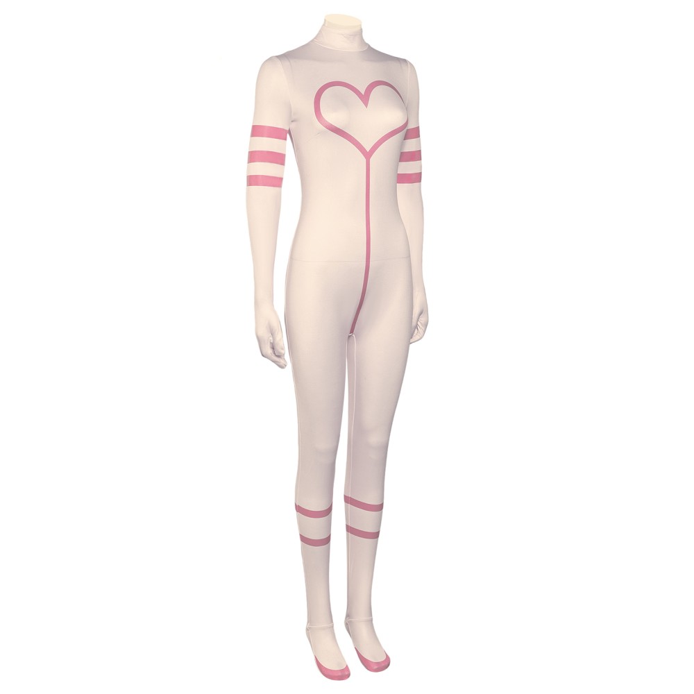 Hazbin Hotel Angel Dust Pink Jumpsuit Bodysuit Suit Cosplay Costume Halloween Carnival Outfit