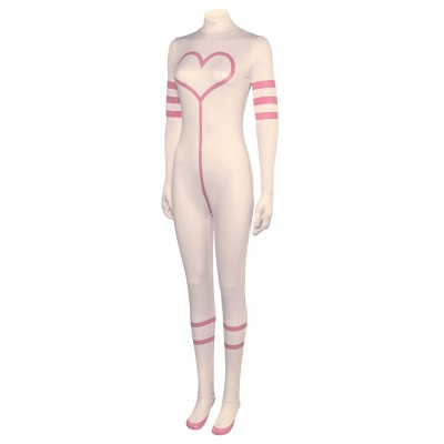 Hazbin Hotel Angel Dust Pink Jumpsuit Bodysuit Suit Cosplay Costume Halloween Carnival Outfit