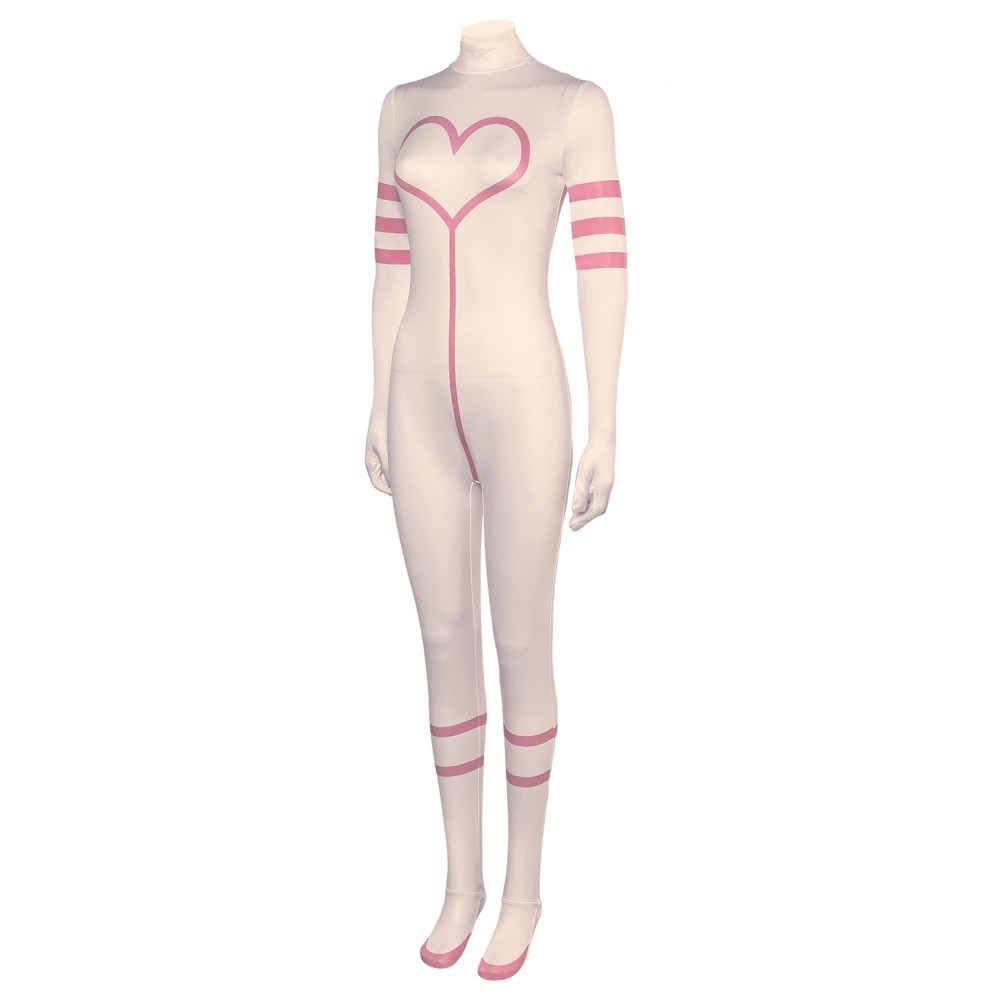 Hazbin Hotel Angel Dust Pink Jumpsuit Bodysuit Suit Cosplay Costume Halloween Carnival Outfit