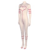 Hazbin Hotel Angel Dust Pink Jumpsuit Bodysuit Suit Cosplay Costume Halloween Carnival Outfit