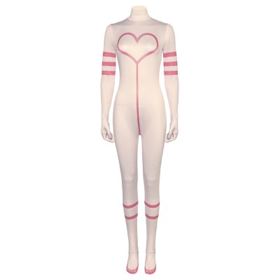Hazbin Hotel Angel Dust Pink Jumpsuit Bodysuit Suit Cosplay Costume Halloween Carnival Outfit