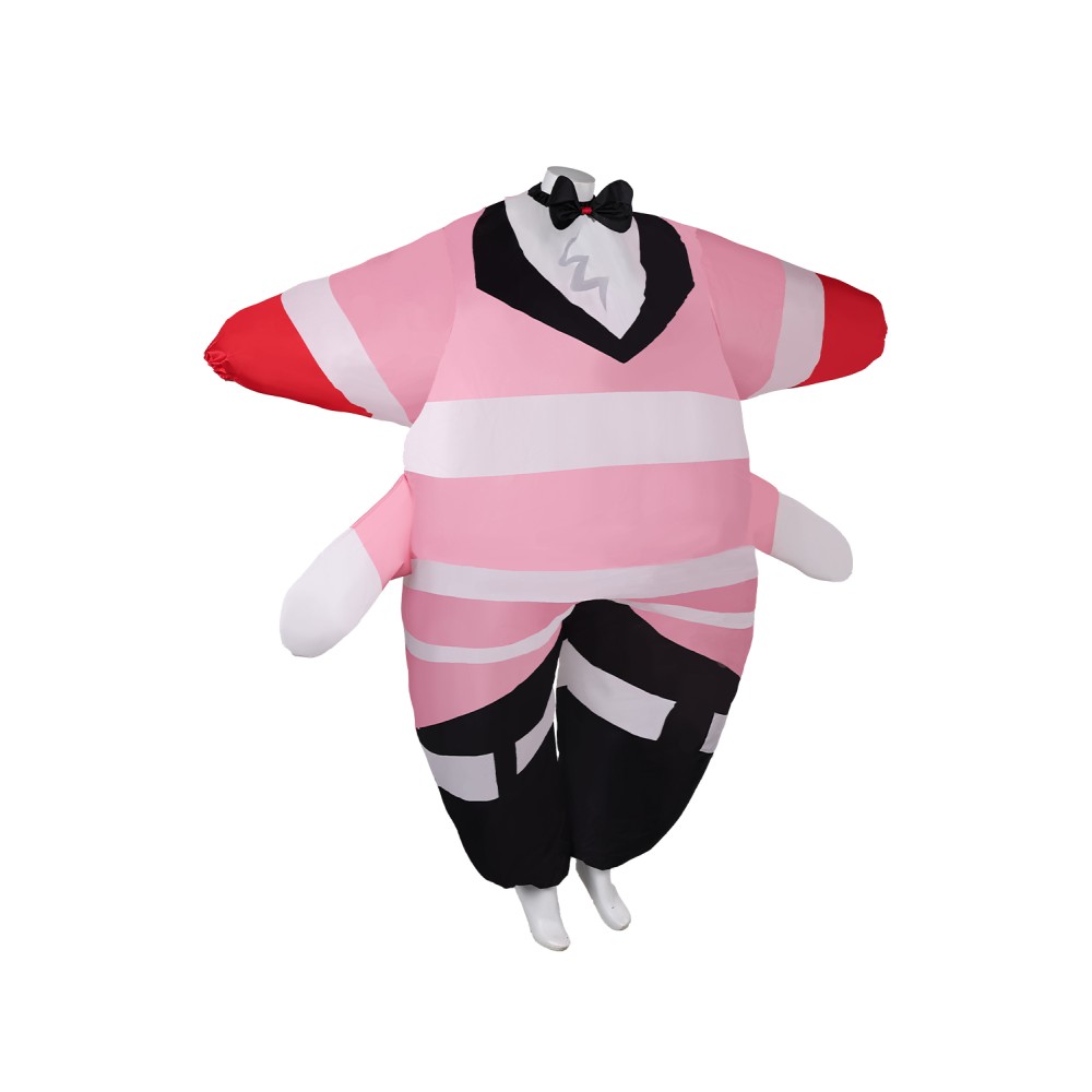 Hazbin Hotel Angel Dust Pink Inflatable Full Body Suit Suit Cosplay Costume Halloween Carnival Outfit