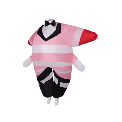 Hazbin Hotel Angel Dust Pink Inflatable Full Body Suit Suit Cosplay Costume Halloween Carnival Outfit