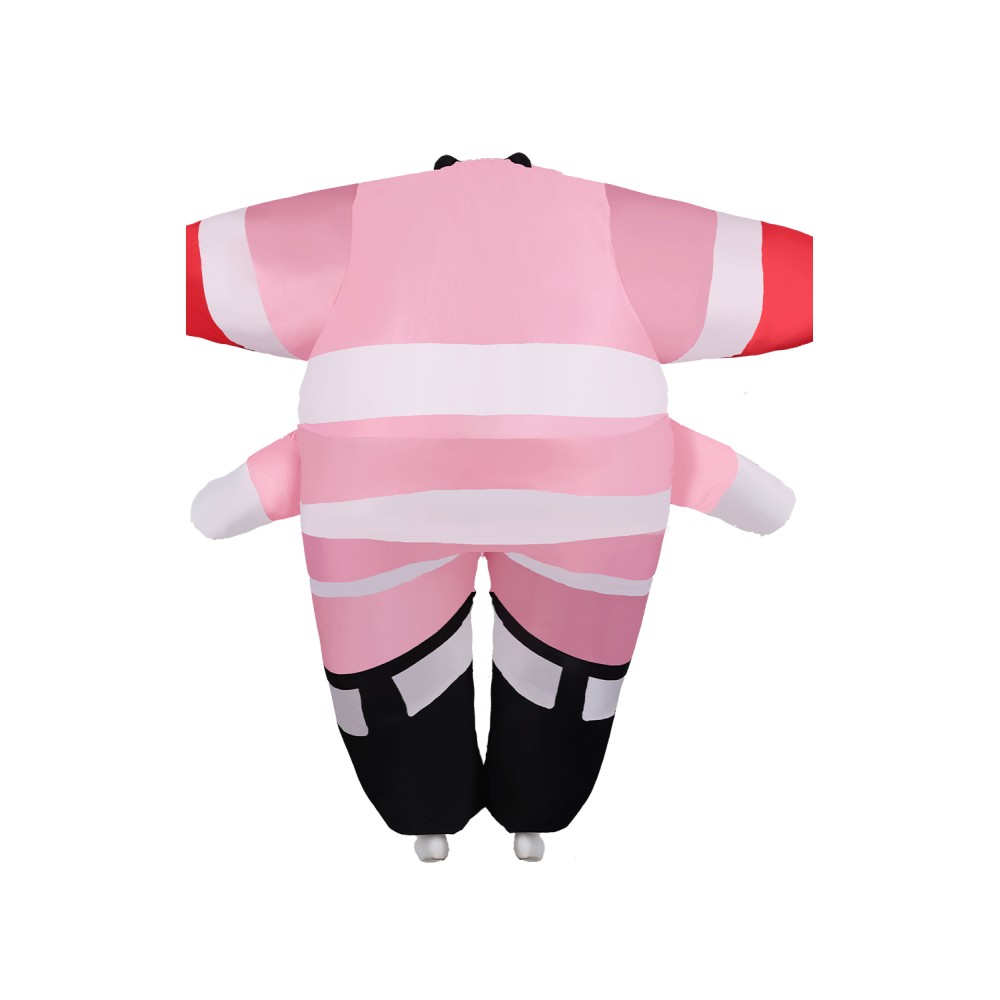 Hazbin Hotel Angel Dust Pink Inflatable Full Body Suit Suit Cosplay Costume Halloween Carnival Outfit