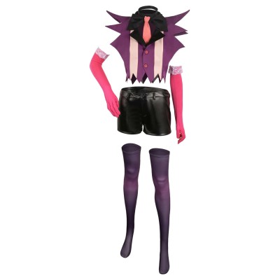 Hazbin Hotel Angel Dust Pink Combat Suit Suit Cosplay Costume Halloween Carnival Outfit