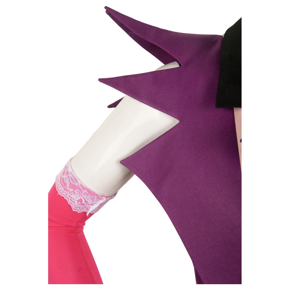 Hazbin Hotel Angel Dust Pink Combat Suit Suit Cosplay Costume Halloween Carnival Outfit
