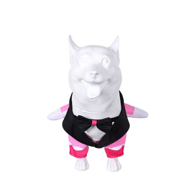 Hazbin Hotel Angel Dust Pet Dog Clothing Suit Cosplay Costume Halloween Carnival Outfit
