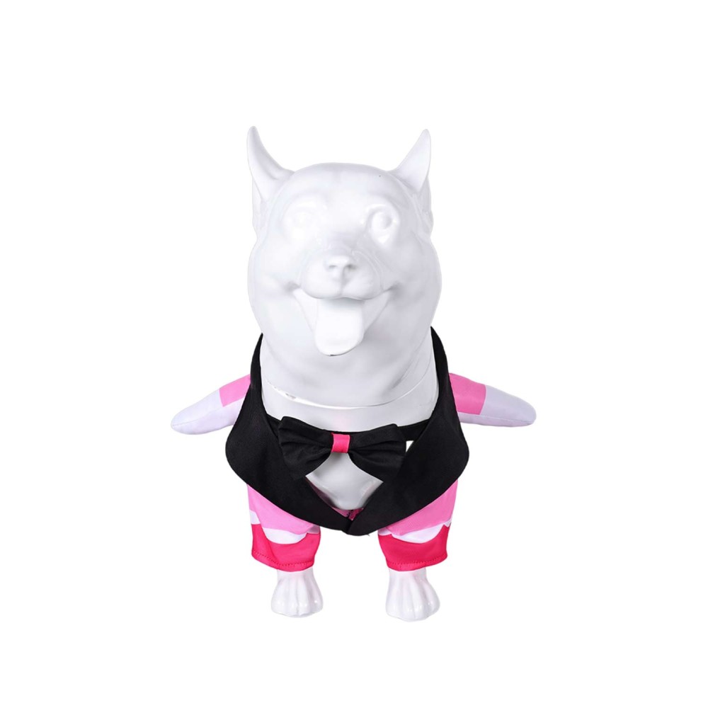 Hazbin Hotel Angel Dust Pet Dog Clothing Suit Cosplay Costume Halloween Carnival Outfit