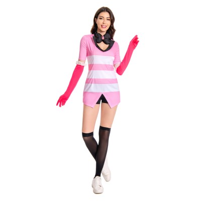 Hazbin Hotel Angel Dust Suit Cosplay Costume Halloween Carnival Outfit