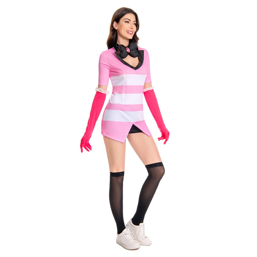 Hazbin Hotel Angel Dust Suit Cosplay Costume Halloween Carnival Outfit