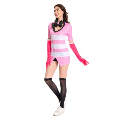 Hazbin Hotel Angel Dust Suit Cosplay Costume Halloween Carnival Outfit