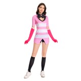 Hazbin Hotel Angel Dust Suit Cosplay Costume Halloween Carnival Outfit