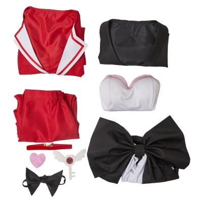 Hazbin Hotel Angel Dust Maid and Butler Cafe Red Bulter Uniform Party Cosplay Costume Halloween Carnival