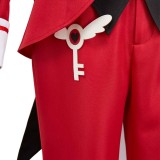 Hazbin Hotel Angel Dust Maid and Butler Cafe Red Bulter Uniform Party Cosplay Costume Halloween Carnival