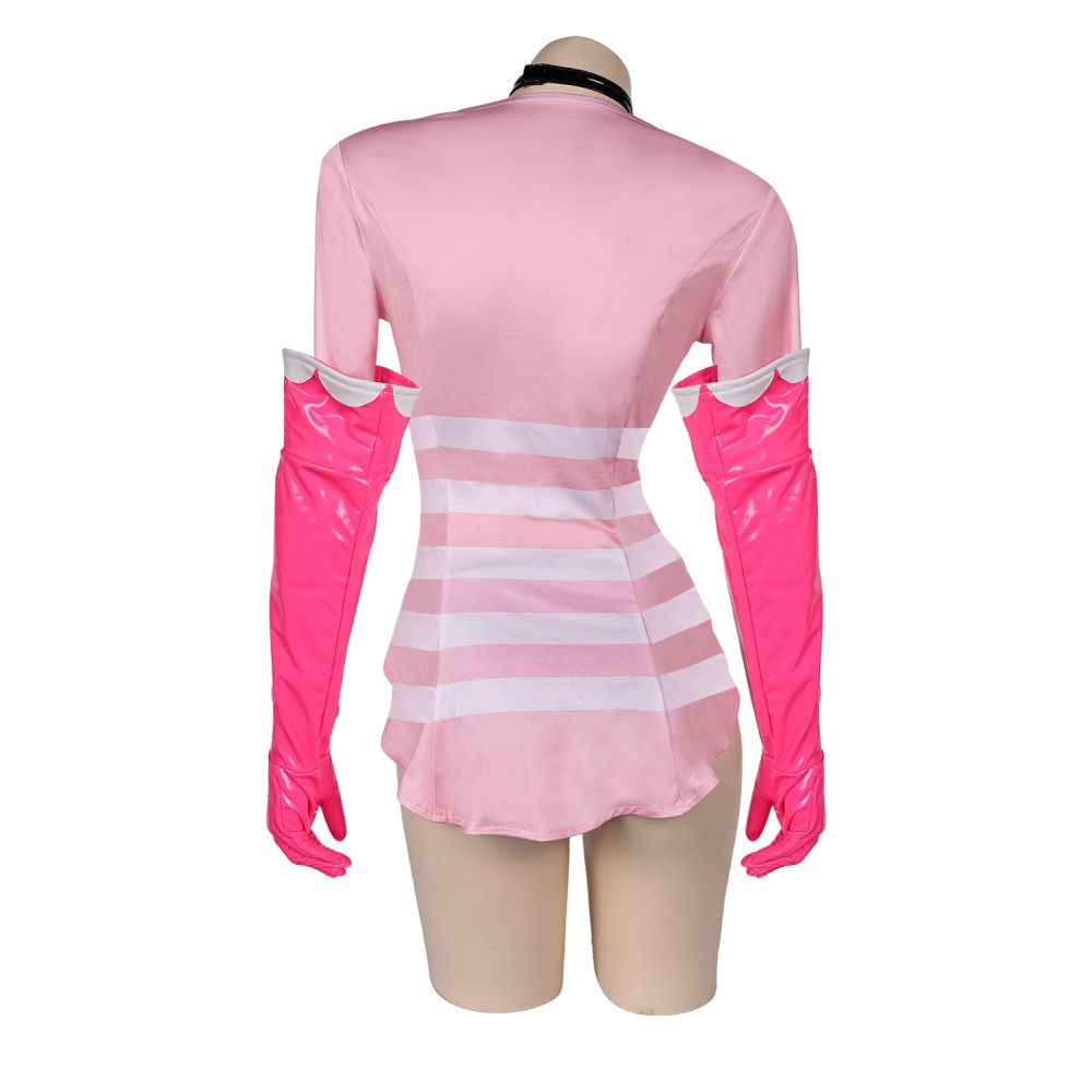Hazbin Hotel Angel Dust Pink Lingerie for Women Suit Cosplay Costume Halloween Carnival Outfit