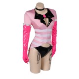 Hazbin Hotel Angel Dust Pink Lingerie for Women Suit Cosplay Costume Halloween Carnival Outfit