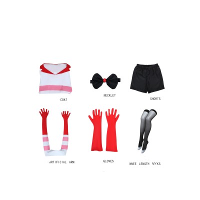 Hazbin Hotel Angel Dust Four-armed Version Full Set Suit Cosplay Costume Halloween Carnival Outfit