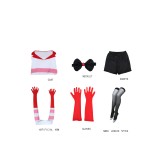 Hazbin Hotel Angel Dust Four-armed Version Full Set Suit Cosplay Costume Halloween Carnival Outfit