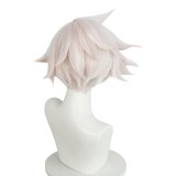 Hazbin Hotel Angel Dust White Wig Heat Resistant Synthetic Hair Accessories Cosplay Costume Halloween Carnival