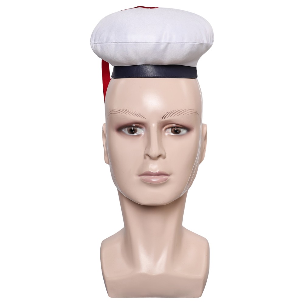 Ghostbusters 2024 Stay Puft Marshmallow Man White Navy Hat Cap Accessories Cosplay Costume Halloween Carnival
