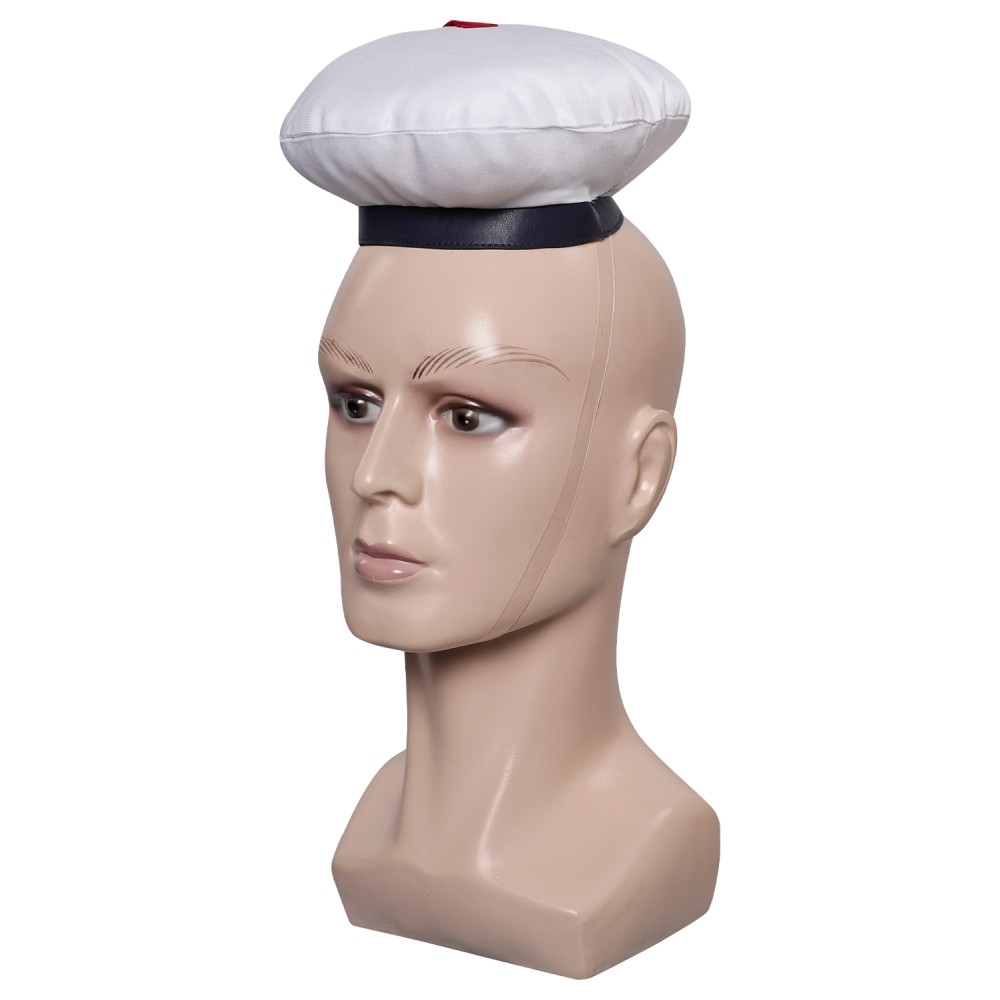 Ghostbusters 2024 Stay Puft Marshmallow Man White Navy Hat Cap Accessories Cosplay Costume Halloween Carnival