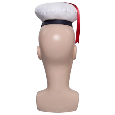 Ghostbusters 2024 Stay Puft Marshmallow Man White Navy Hat Cap Accessories Cosplay Costume Halloween Carnival
