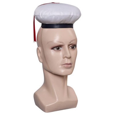 Ghostbusters 2024 Stay Puft Marshmallow Man White Navy Hat Cap Accessories Cosplay Costume Halloween Carnival
