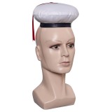 Ghostbusters 2024 Stay Puft Marshmallow Man White Navy Hat Cap Accessories Cosplay Costume Halloween Carnival